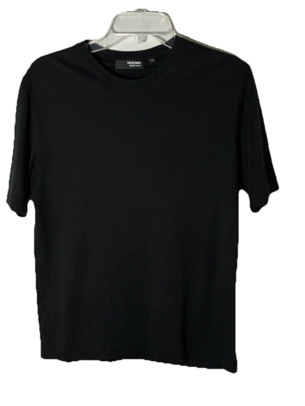 Murano Classic Crew Neck Tee Liquid Luxury Men’s Small Black S/S Minimalist